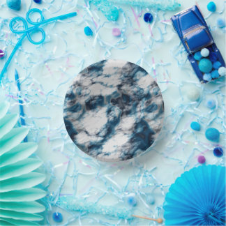 Blauer Marmor Pappteller