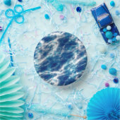 Blauer Marmor Pappteller (Party)