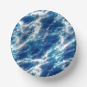 Blauer Marmor Pappteller (Vorderseite)