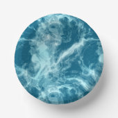 Blauer Marmor Pappteller (Vorderseite)