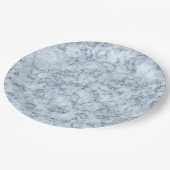Blauer Marmor Pappteller (Schrägansicht)