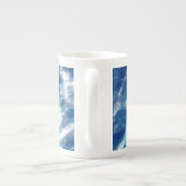 Blauer Marmor Porzellantasse (Rückseite)