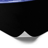 Blauer Marmor Poster (Ecke)