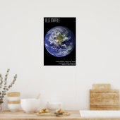 Blauer Marmor Poster (Küche)