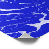 Blauer Marmor... Poster (Ecke)