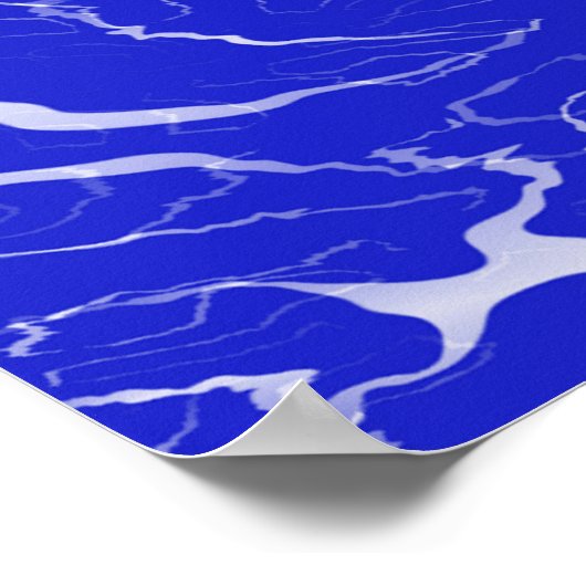 Blauer Marmor... Poster (Ecke)