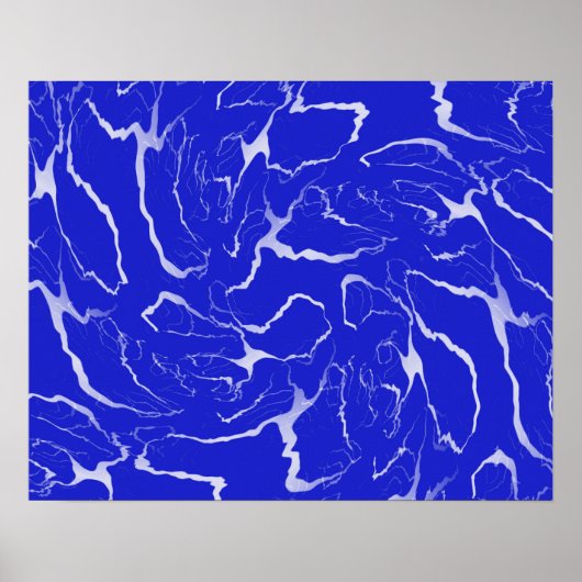 Blauer Marmor... Poster (Vorne)