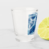 Blauer Marmor Schnapsglas (Links)