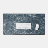 Blauer Marmor Schreibtischunterlage (Tastatur & Maus)