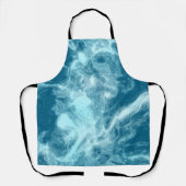 Blauer Marmor Schürze (Vorderseite)