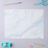 Blauer Marmor Seidenpapier (Basteln)