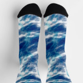 Blauer Marmor Socken (Oben)