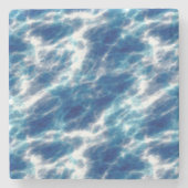 Blauer Marmor Steinuntersetzer (Vorderseite)