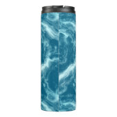 Blauer Marmor Thermosbecher (Rückseite)