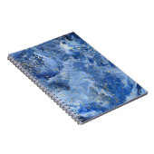 Blauer Marmor und goldene Textur Notizblock (Rechte Seite)