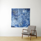 Blauer Marmor und goldene Textur Wandteppich (Beispiel)