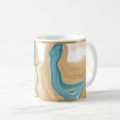 Blauer Marmor und goldgeraffte Tasse (VorderseiteRechts)