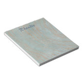 Blauer Marmor und Kupfer Notizblock (angewinkelt)