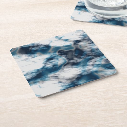 Blauer Marmor Untersetzer (angewinkelt)