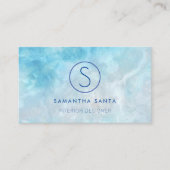 Blauer Marmor Visitenkarte (Vorderseite)