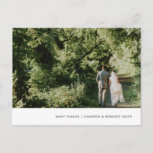 Blauer Marmor von Hand bemalt Danke Postcard Postkarte (Vorderseite)