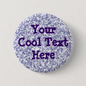 Blauer Marmor - Vorlage Button (Vorderseite)