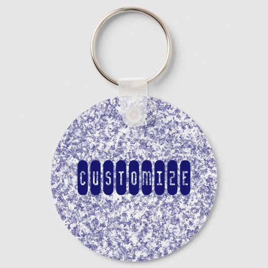 Blauer Marmor - Vorlage Schlüsselanhänger (Vorderseite)