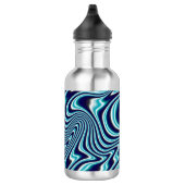 Blauer Marmoranstrich Edelstahlflasche (Rechts)