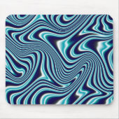 Blauer Marmoranstrich Mousepad (Vorne)
