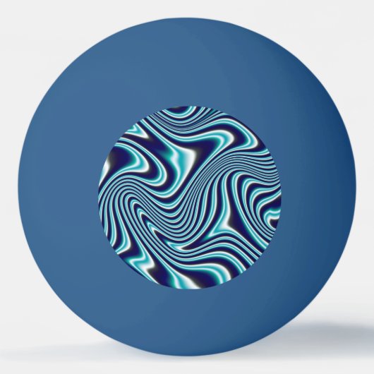 Blauer Marmoranstrich Tischtennisball (Vorderseite)