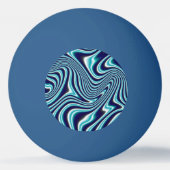 Blauer Marmoranstrich Tischtennisball (Rückseite)