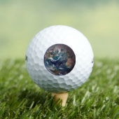 Blauer Marmorboden (Western Hemisphäre) Golfball (Insitu T-Shirt)