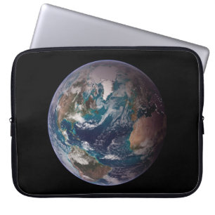 Blauer Marmorboden (Western Hemisphäre) Laptopschutzhülle