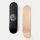 Blauer Marmorboden (Western Hemisphäre) Skateboard (Vorderseite)