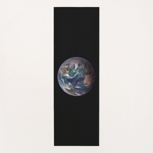 Blauer Marmorboden (Western Hemisphäre) Yogamatte (Vorderseite)