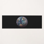 Blauer Marmorboden (Western Hemisphäre) Yogamatte (Vorderseite (Horizontal))