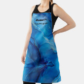 Blauer Marmoreffekt Eleganter Stil Schürze (InSitu)
