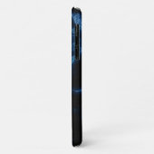 Blauer MarmorIphone Kasten Case-Mate iPhone Hülle (Hinten/Links)