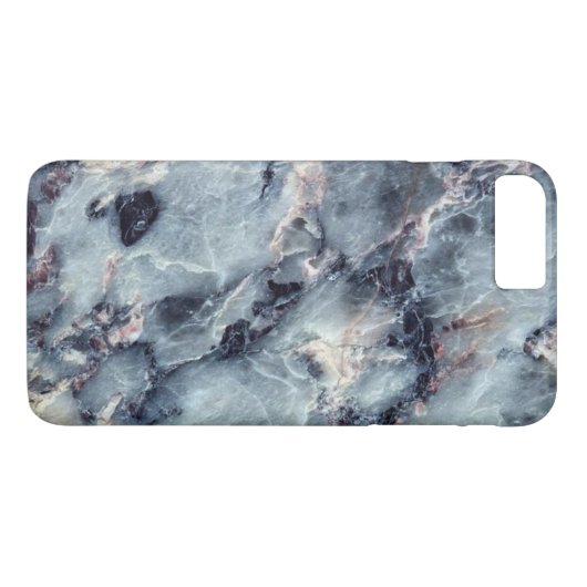 Blauer Marmorkasten Case-Mate iPhone Hülle (Rückseite (Horizontal))