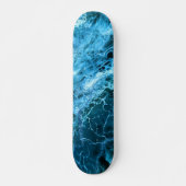 Blauer Marmorschlauch Skateboard (Vorne)