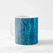 Blauer Marmorstein Kaffeetasse (Vorderseite Links)