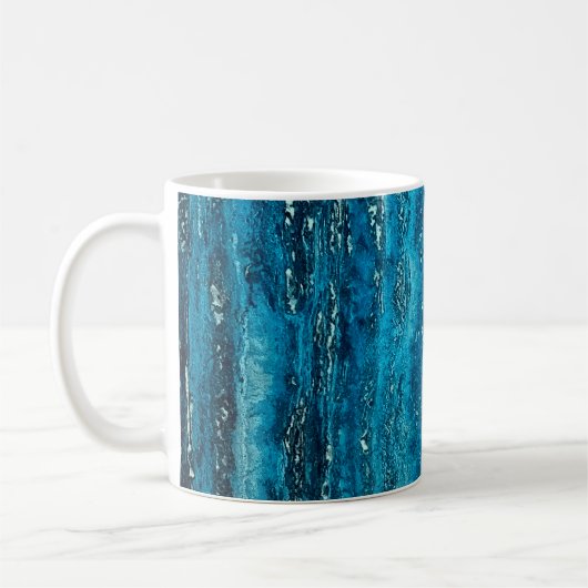 Blauer Marmorstein Kaffeetasse (Links)