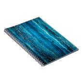 Blauer Marmorstein Notizblock (Rechte Seite)