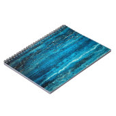 Blauer Marmorstein Notizblock (Linke Seite)