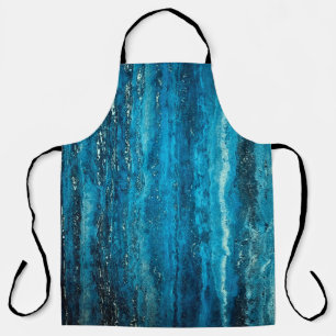 Blauer Marmorstein Schürze