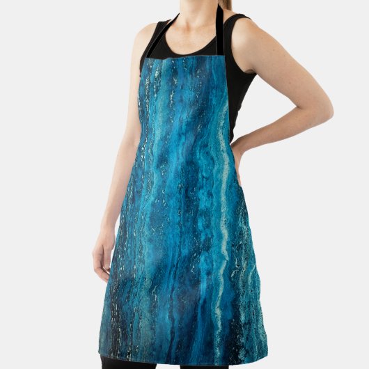 Blauer Marmorstein Schürze (InSitu)