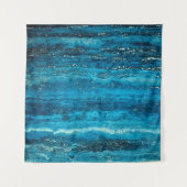 Blauer Marmorstein Wandteppich (Vorderseite (Horizontal))