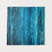 Blauer Marmorstein Wandteppich (Vorderseite)
