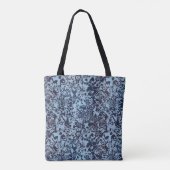 Blauer Marmorwirbel-Abstrakt Tasche (Rückseite)