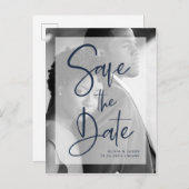 Blauer Marsch und Weiß| Foto Ankündigungspostkarte (Vorne/Hinten)